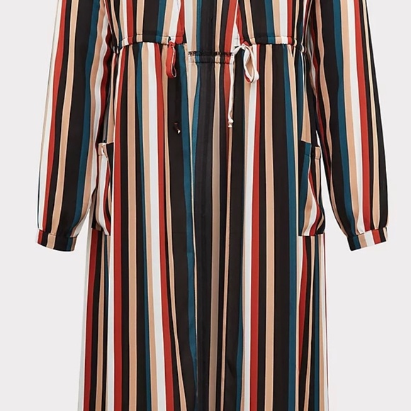 ❤Torrid Striped Chiffon Georgette Kimono, Size 0 - NWT! - Picture 4 of 5